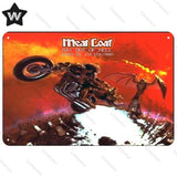 Retro Motorcycle Tin Sign Garage Man Cave Metal Poster 