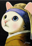 tableau chat peinture connu