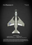 Affiche vintage avion phantom 2