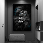 tableau magique d’un lion