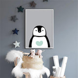 tableau enfant de pingouin