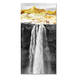 tableau cascade en or