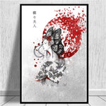 Japanese Zen ink painting art posters and canvas paintings 