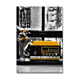 tableau vintage enceinte noire et jaune