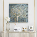 tableau peinture arbre sans feuille