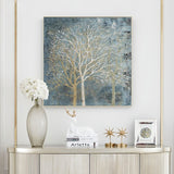 tableau peinture arbre sans feuille