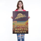 tableau espace i want believe