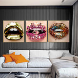 tableau bouche dorée rose