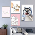 tableau husky et Iphone