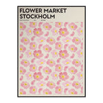 Tableau Stockholm fleurs roses