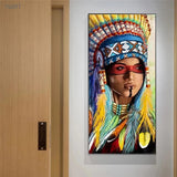 tableau indienne colorée