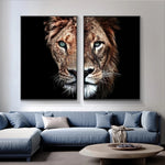 tableau lionne charismatique