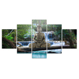 tableau statue de bouddha en or
