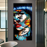 affiche peinture girl pop art