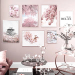 Cherry Blossoms Interior Painting Poster and Prints Japanese