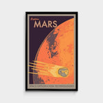 tableau affiche explore mars