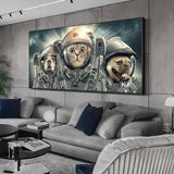 tableau animaux astronaute
