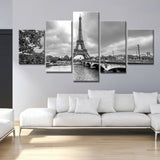 peinture Paris noir et blanc 