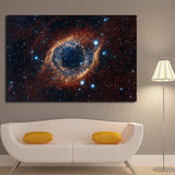 tableau yeux type galaxie