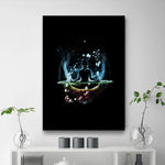 tableau lanterne bouddha