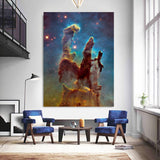 tableau espace tache de peinture