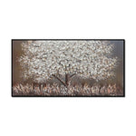 tableau peinture arbre en or
