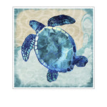 Cadre tortue bleue marine