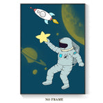 tableau enfant alien mignon