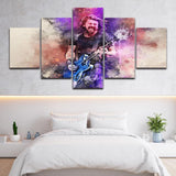tableau guitariste en concert