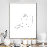 tableau dessin tasse de café