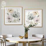 tableau ancienne bouquet de fleurs