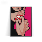 tableau marvel femme rose