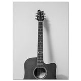 tableau vinyle noir fond gris