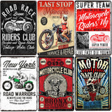 Service Repair Retro Metal Sign Vintage Motor Club Tin 