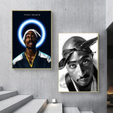 tableau rappeur en noir et blanc