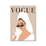 tableau vogue fond beige