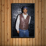 tableau Tupac Shakur bandeau rouge