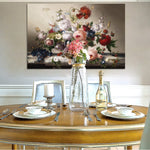 tableau peinture classique fleurs