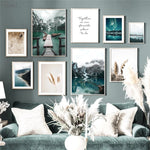 tableau montagne scandinave