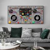 tableau platine de dj grise