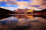 tableau photo montagne et nuages