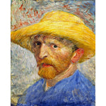 Affiche abstrait portrait Van Gogh