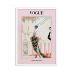 Affiche vogue rose