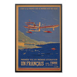 Tableau vintage avion français