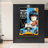 Tableau Affiche racing is life