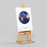 tableau affiche pluie d’étoile