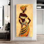 cadre vintage femme africaine
