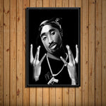tableau Tupac Shakur bandeau rouge