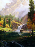 tableau grande cascade d’eau