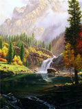 tableau grande cascade d’eau
